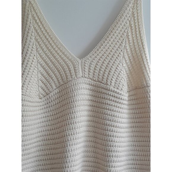 New 2 Pc Hippie 60s Style Textured Halter Sweater And Cardigan Size 14W/16W - Picture 6 of 9